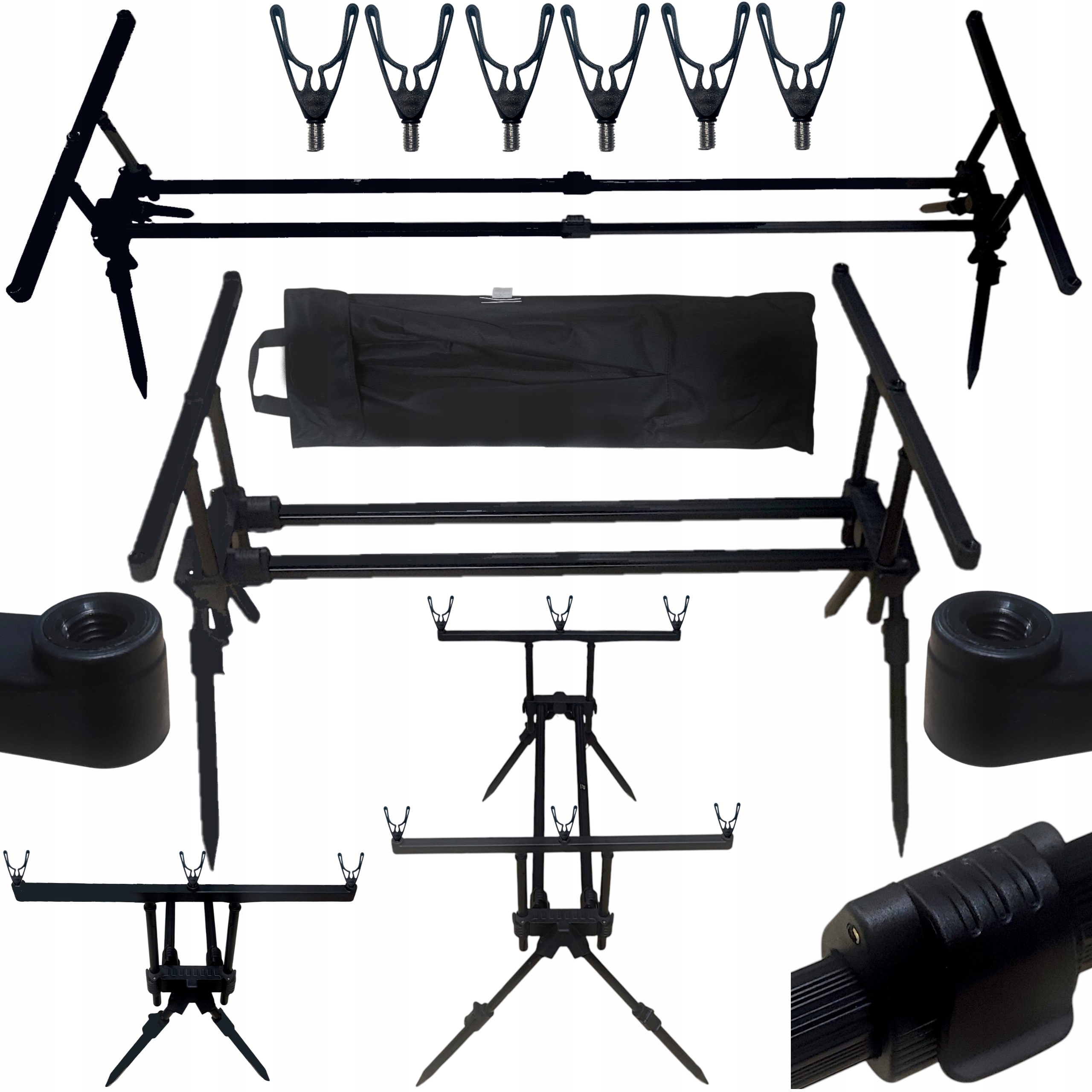 Stojak Wędkarski Rod Pod Na 3 Wędki Stanowisko Wędkarskie Karpiowe Feeder