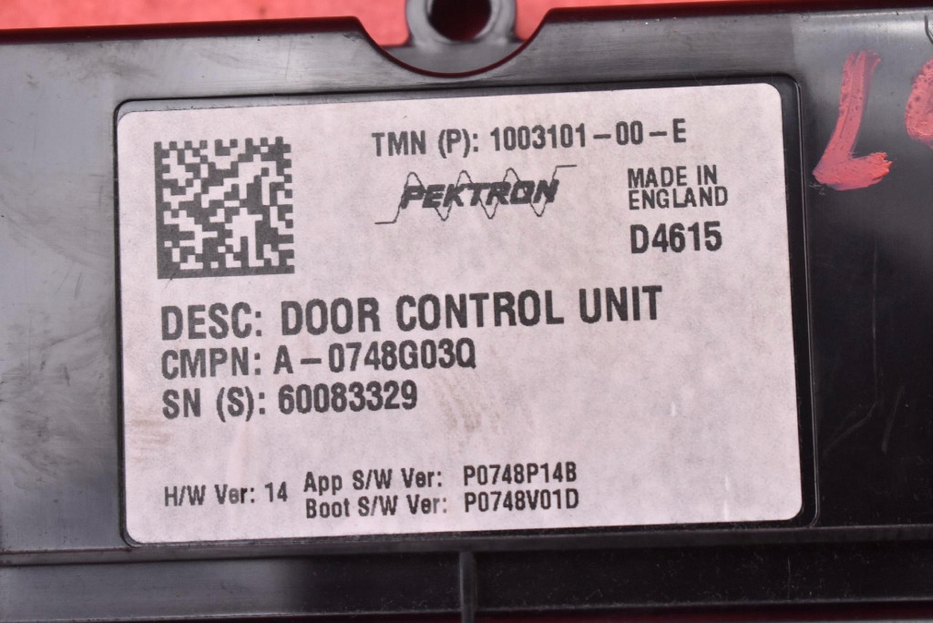 control unit module door left front 1003101-00-E TESLA MODEL S LIFT 16-21