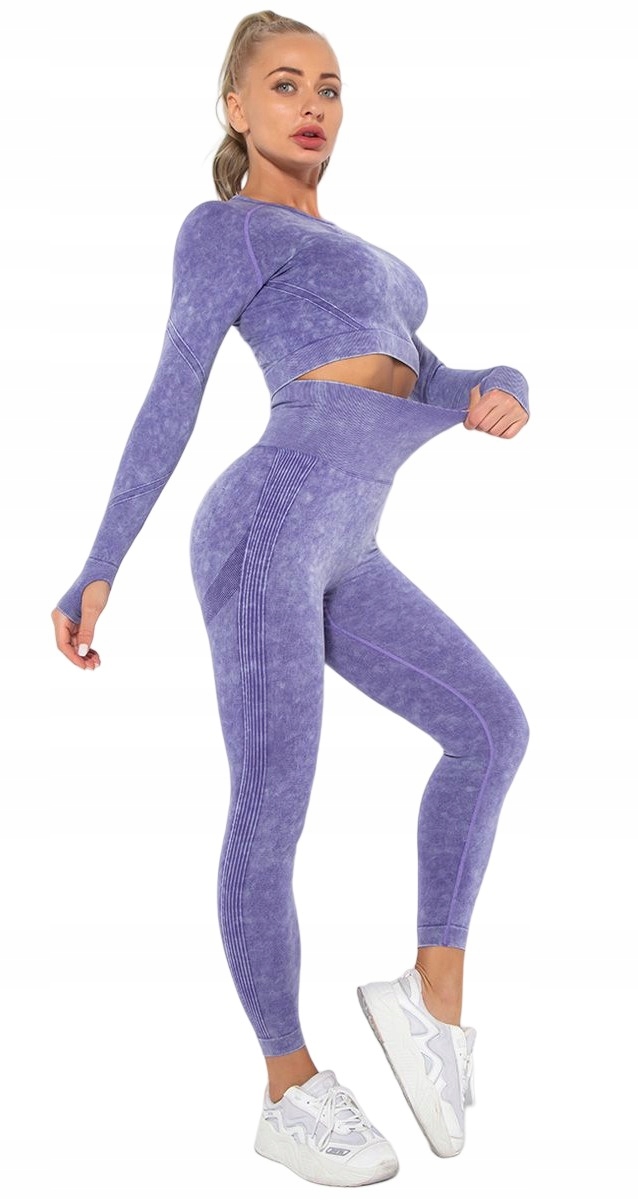 DAMSKI ZESTAW FITNESS 2-CZĘŚCIOWY JOGI JOGGING M