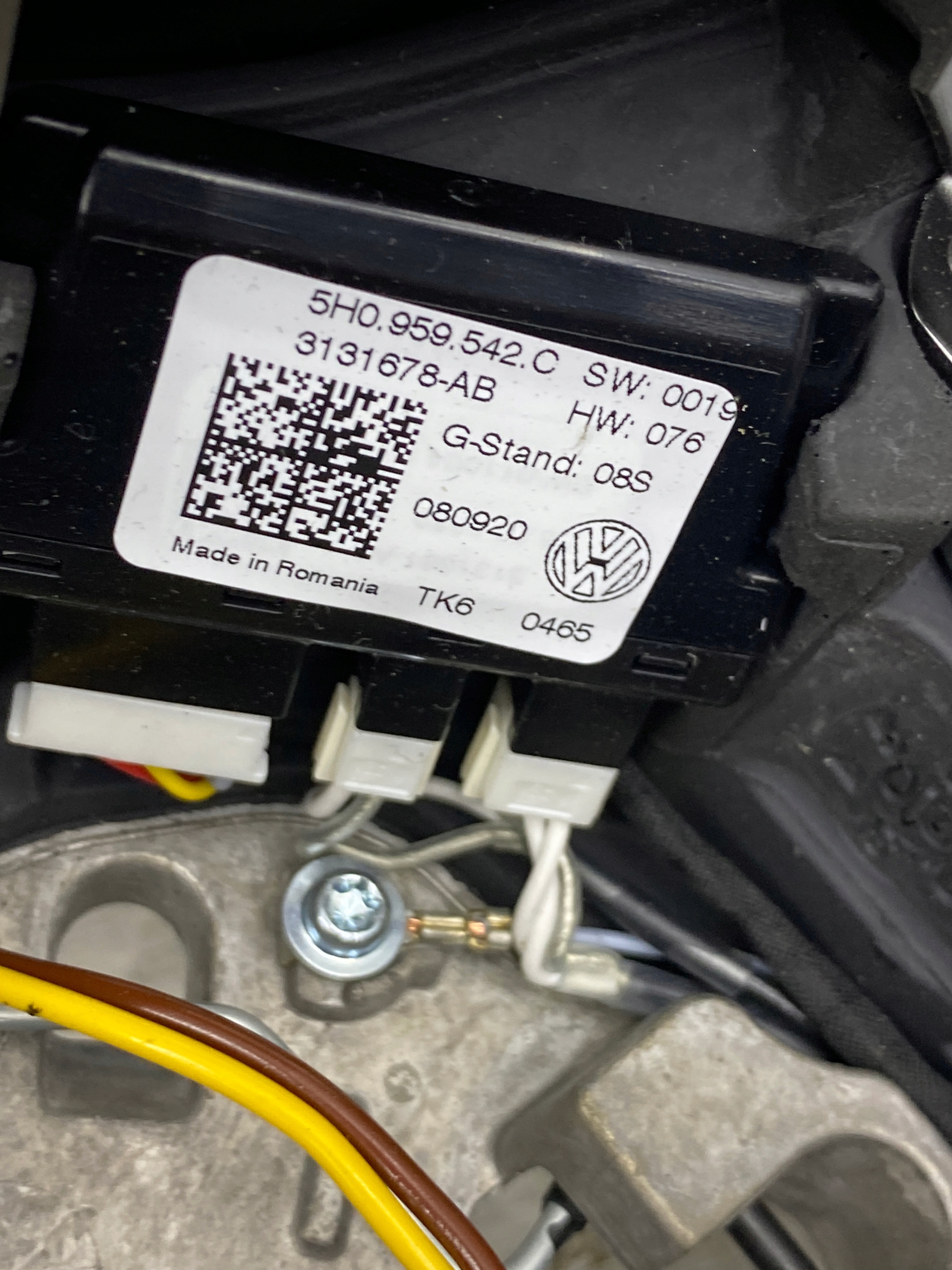 PASSAT B8 lenkrad DSG DOTYK GRZANA 5H0419089FD