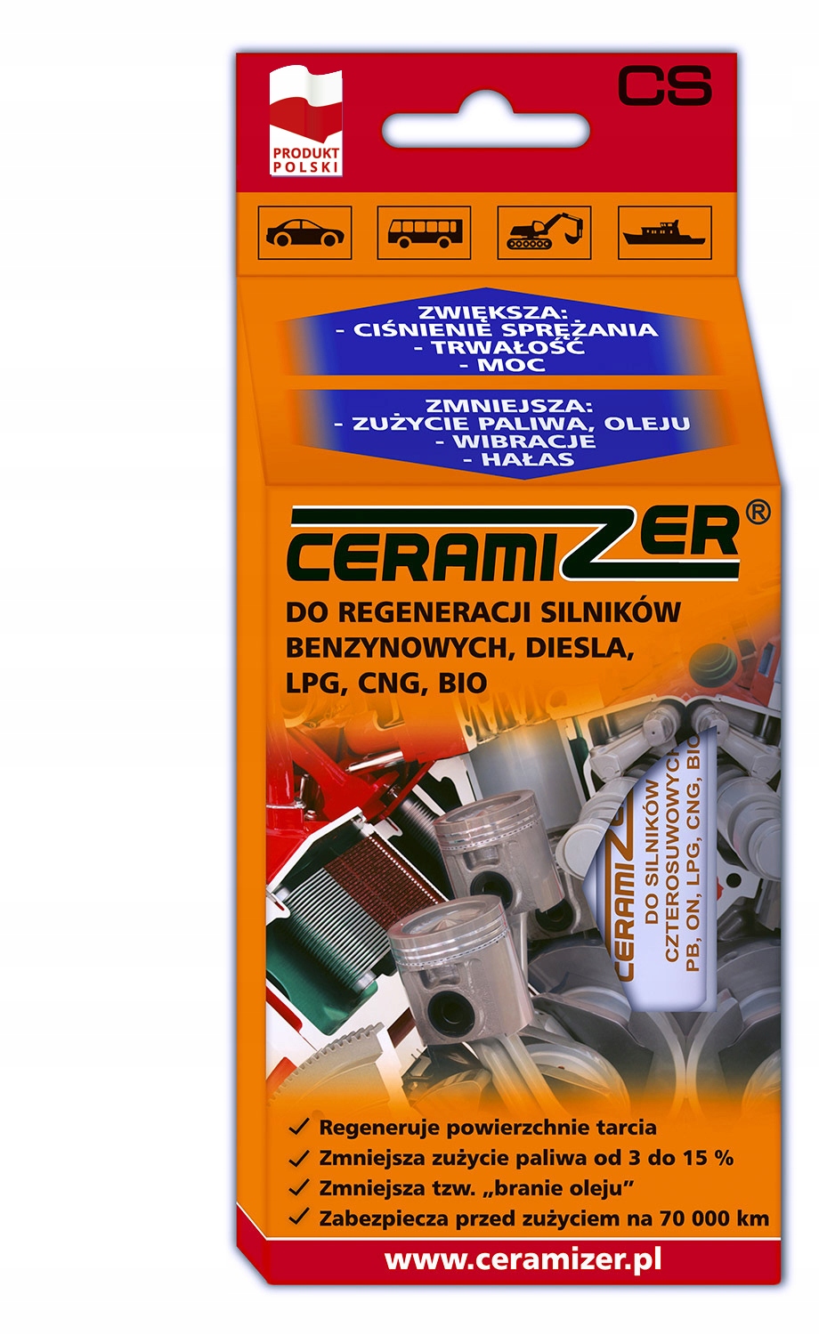 

Ceramizer Cs Do Silników Benzynowych, Diesla, Lpg