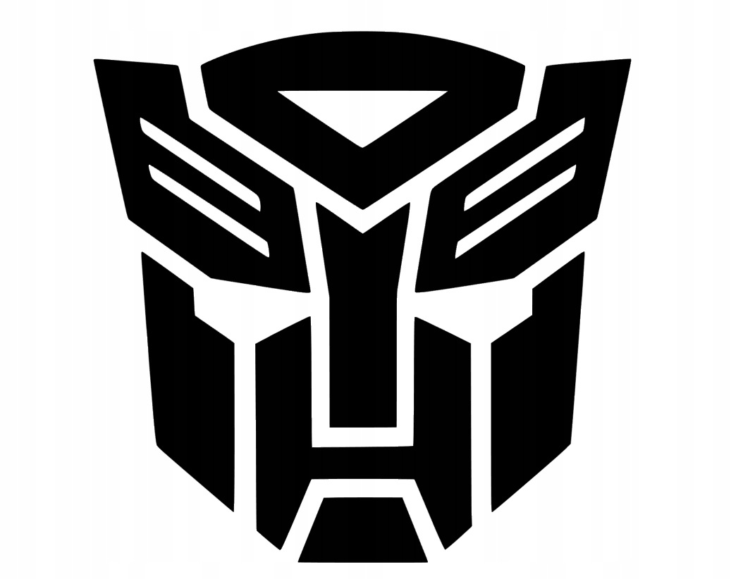 Naklejka -transformers- na Szybę Auto Ścianę Lustro 20cm