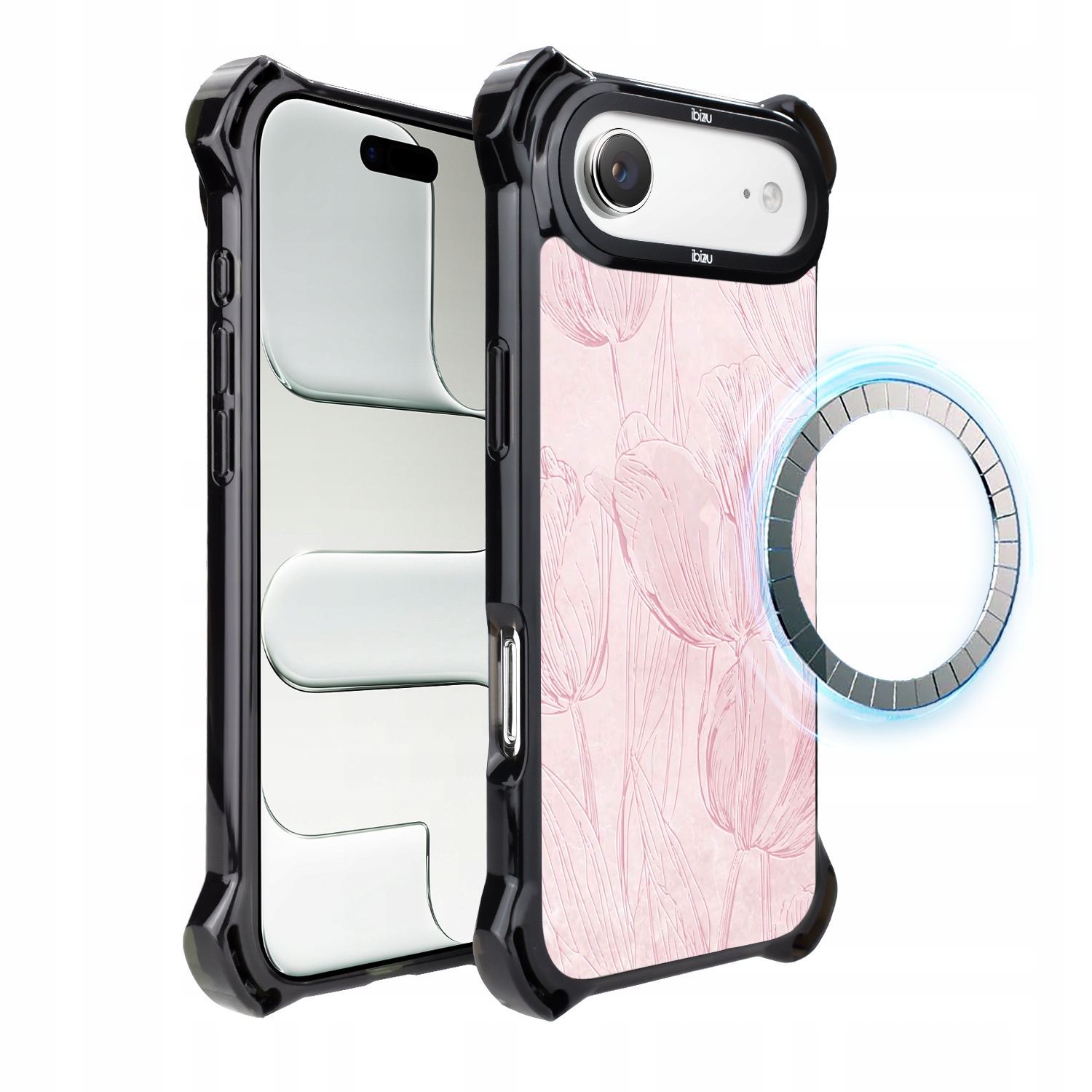 Pouzdro pro iPhone Air Ibizu DropGuard Ultra s MagSafe, tulipánová freska