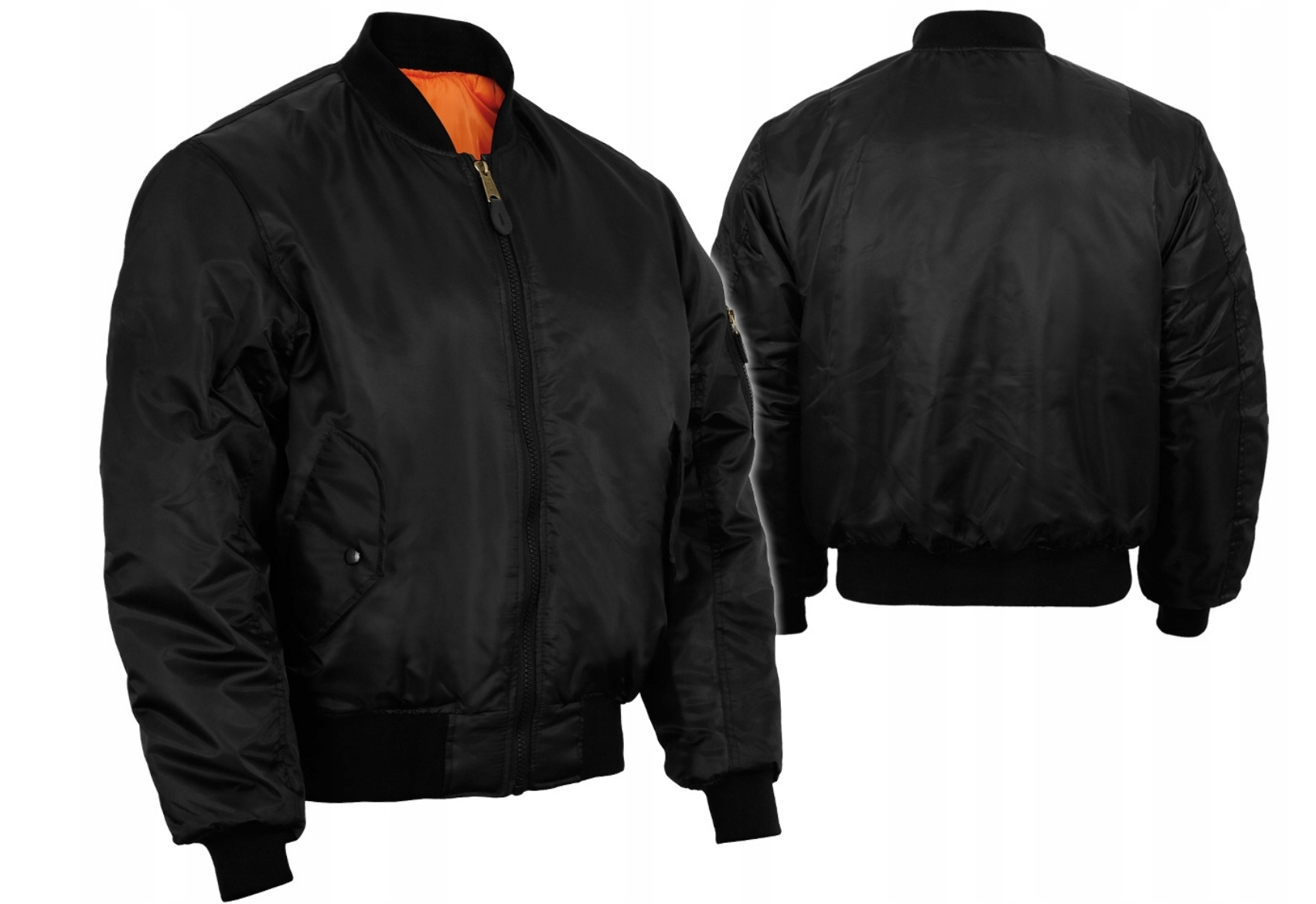 Kurtka męska Pilotka Wojskowa Flek Mil-Tec MA-1 Us Flight Jacket Black M