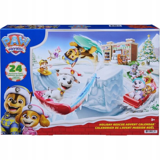 Paw Patrol Tlapková patrola Adventní kalendář Holiday Rescue s figurkami