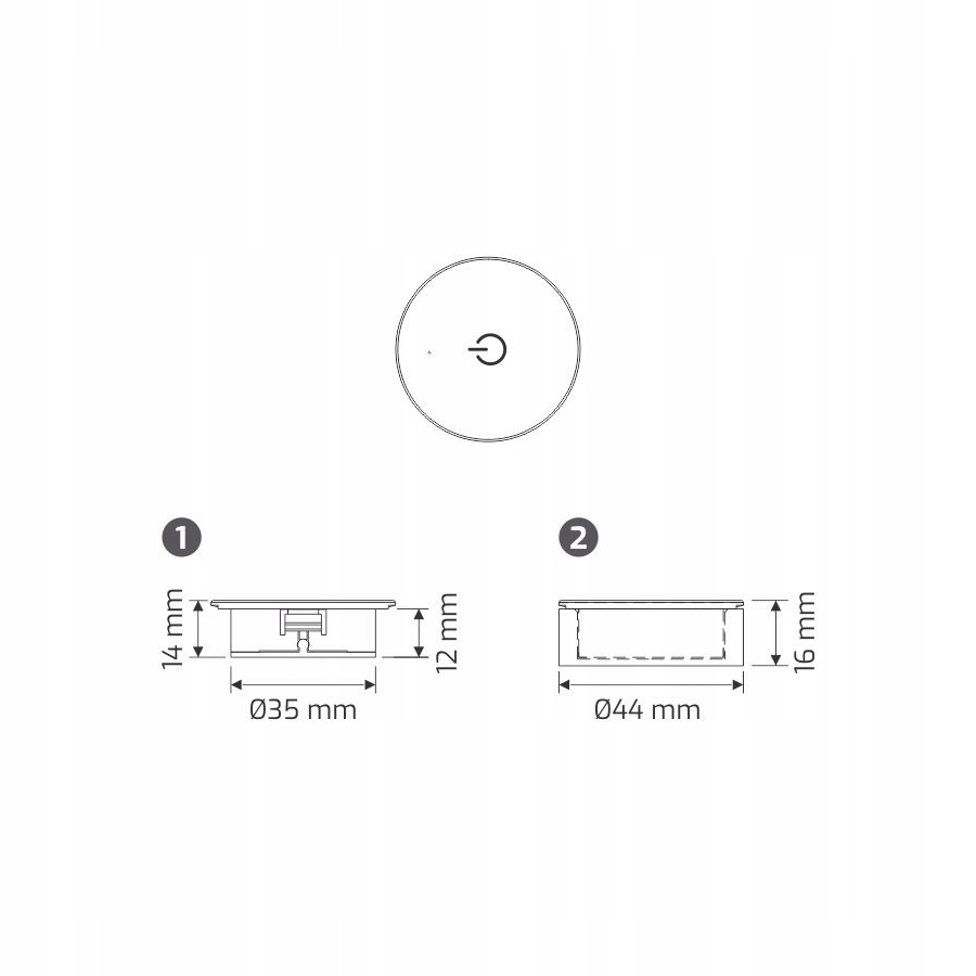 Ściemniacz z dotykowym wyłącznikiem Czarny EAN (GTIN) 5908293400291