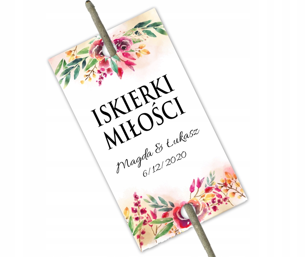 

Iskierki Miłości na zimne ognie Dla Gości wesele