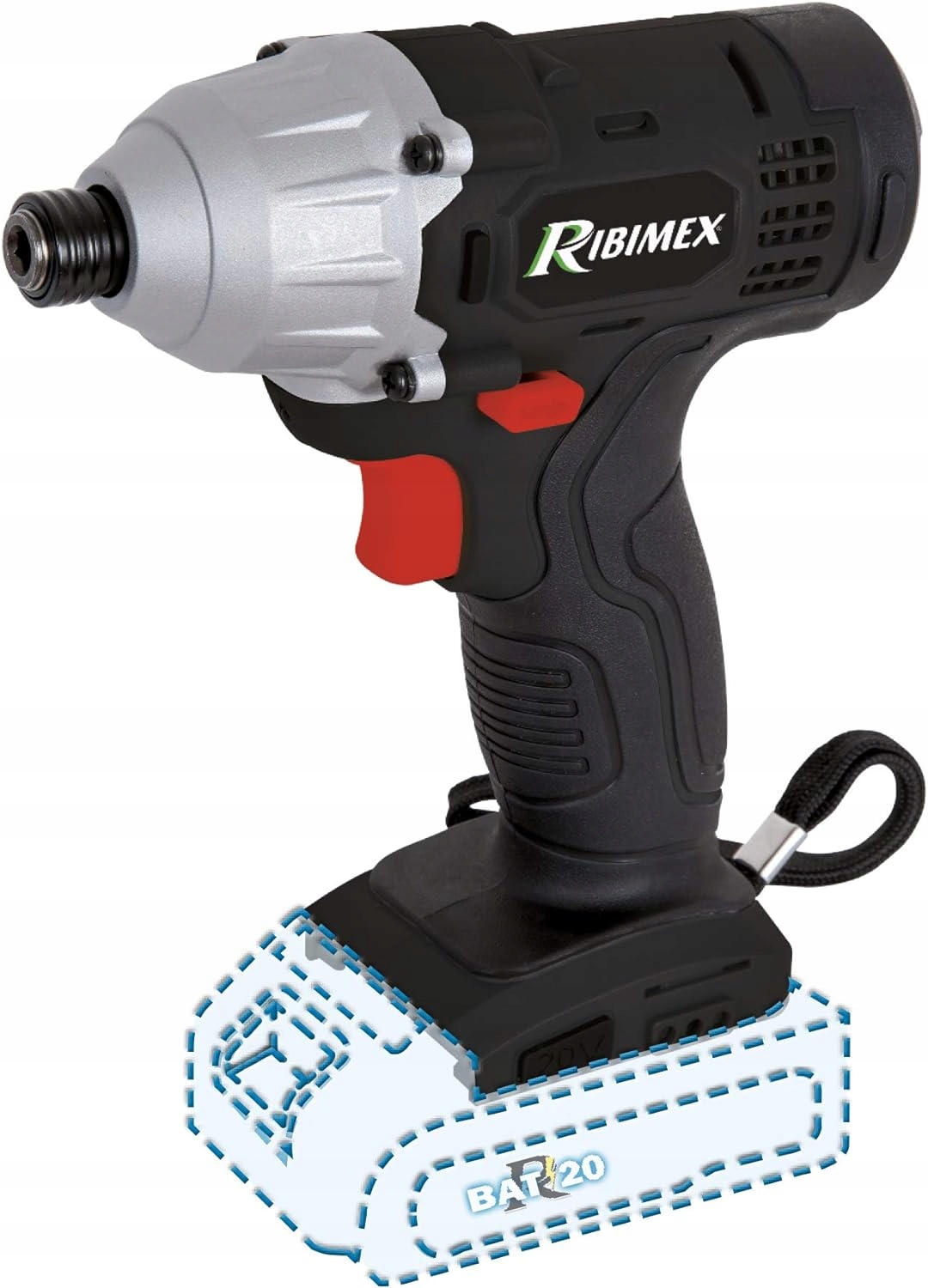 D9 Klucz udarowy Ribimex PRBAT20/VCSB RBAT20 akumulatorowy