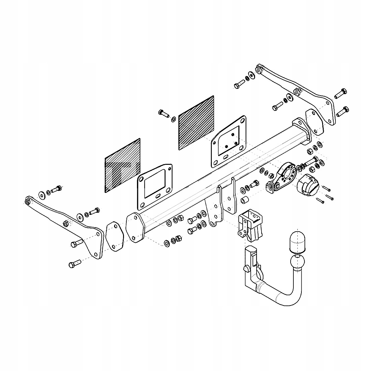 Hak holowniczy Wypinany Audi A4 B9 8W Sedan od 15 MODUŁ 13 PIN GRATIS Nowy Producent Steinhof
