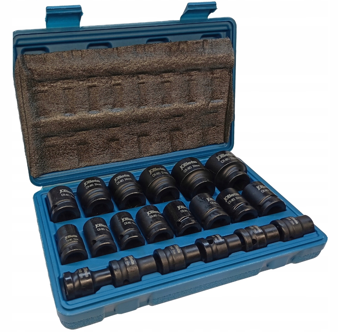 Zestaw nasadek udarowych 1/2" 8-32 mm krótkie 20 elementów JOBIextra X1302
