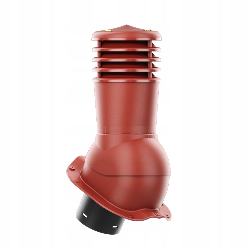 Větrací komín Smartline profil F fi 150 mm, nezateplený, červený