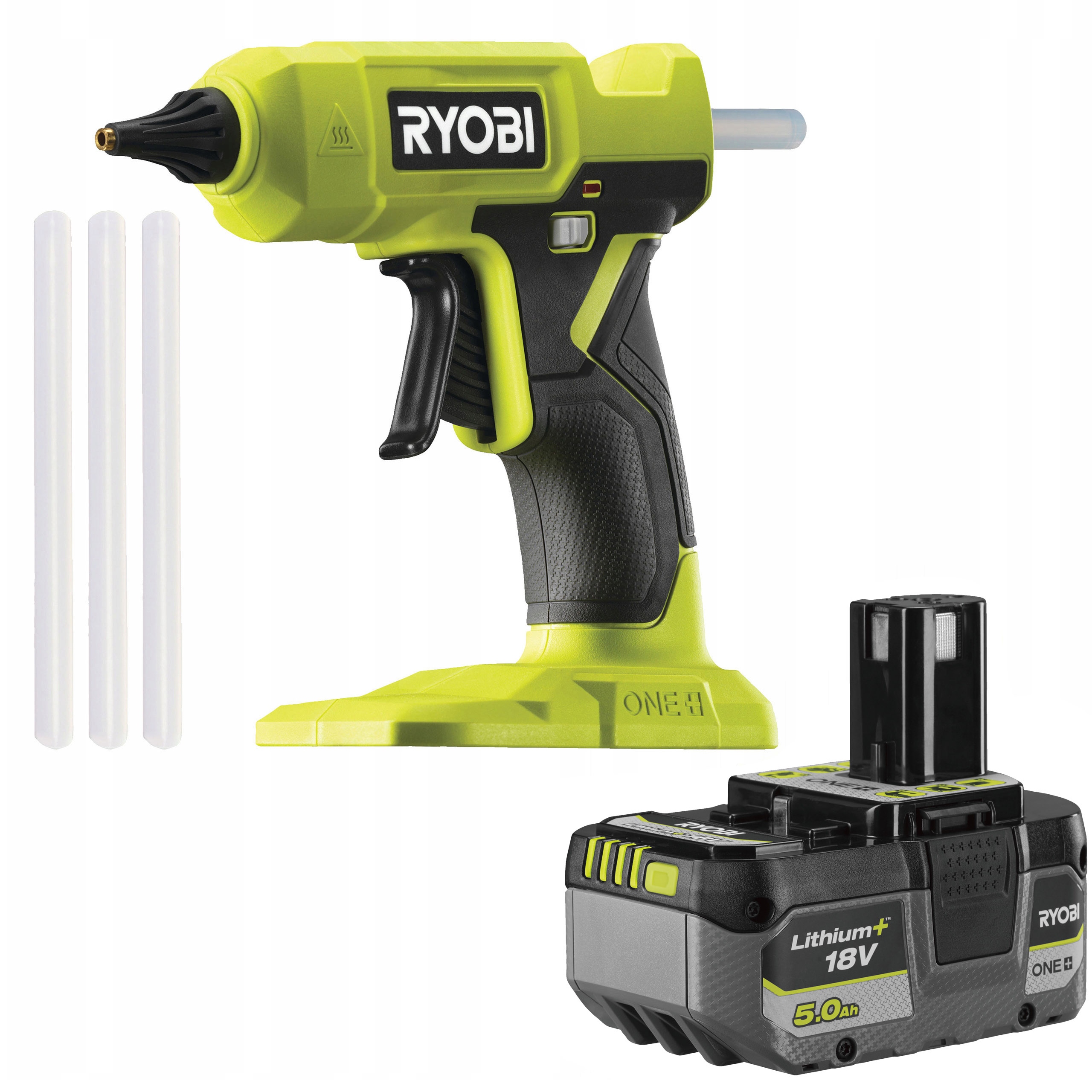 Ryobi RGLU18-0 Pistole Na Lepení Lepidla Za Tepla 18V 200 °C 11 mm 5 Ah