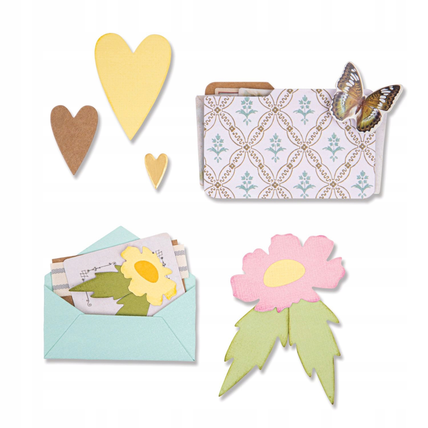Sada vykrajovátek Thinlits Envelope Folder Flower