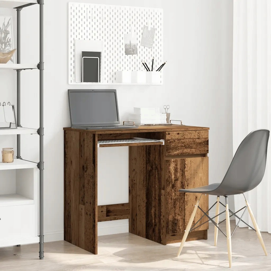 vidaXL Psací stůl old wood 86x49x76 cm kompozitní dřevo