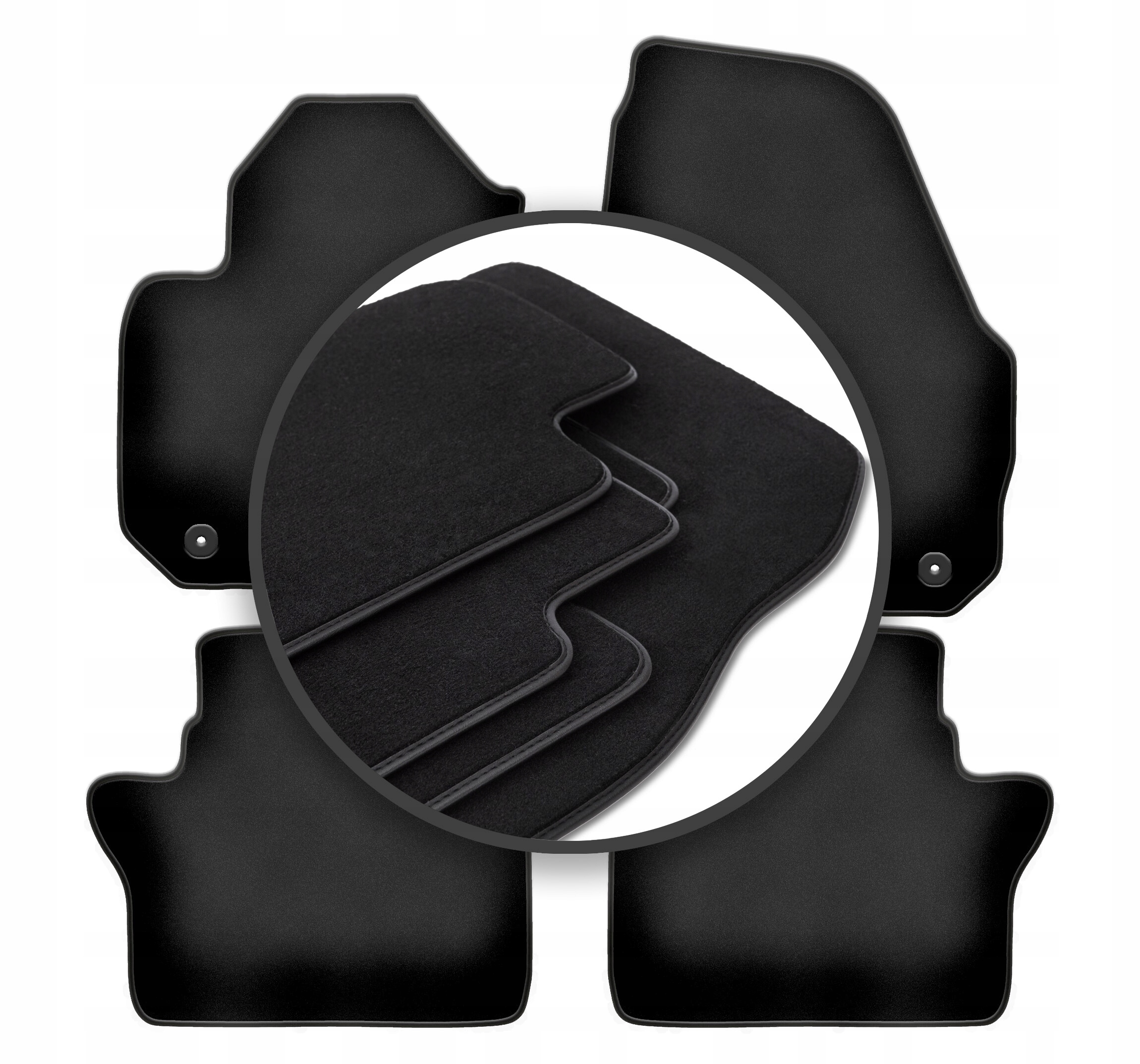 Velúrové koberčeky Premium Volvo S60 II Long dlhé 2010-2018
