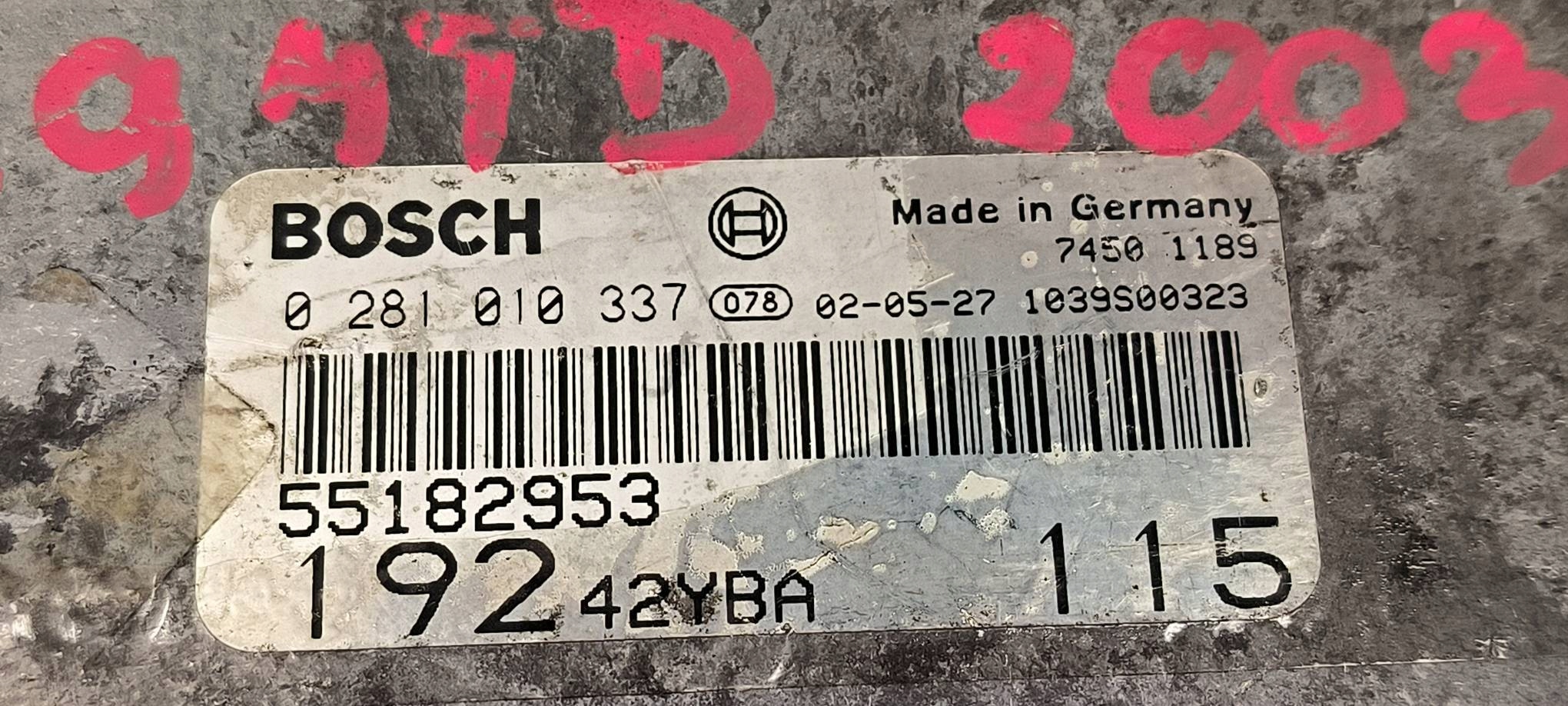 computer Motore ECU 0281010337 1.9 JTD FIAT STILO