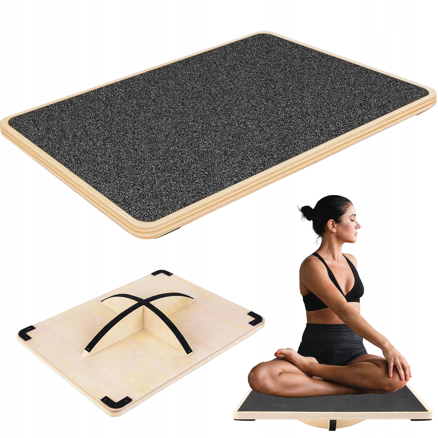 Deska Do Balansowania Fitness Core Strength Training Wood Stabilność