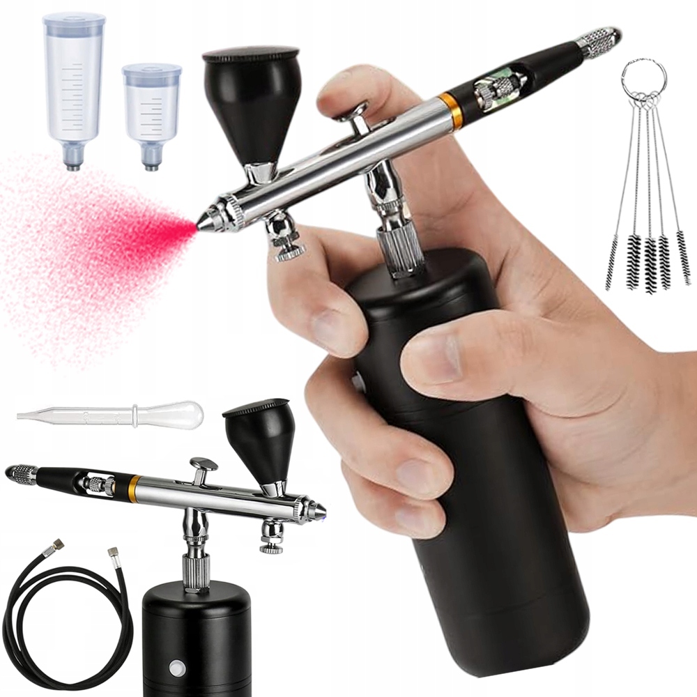 Elektrický Airbrush S Tryskou 0,3 MM Pro Zdobení Nehtů Na Make-upu 18/25/30PSI