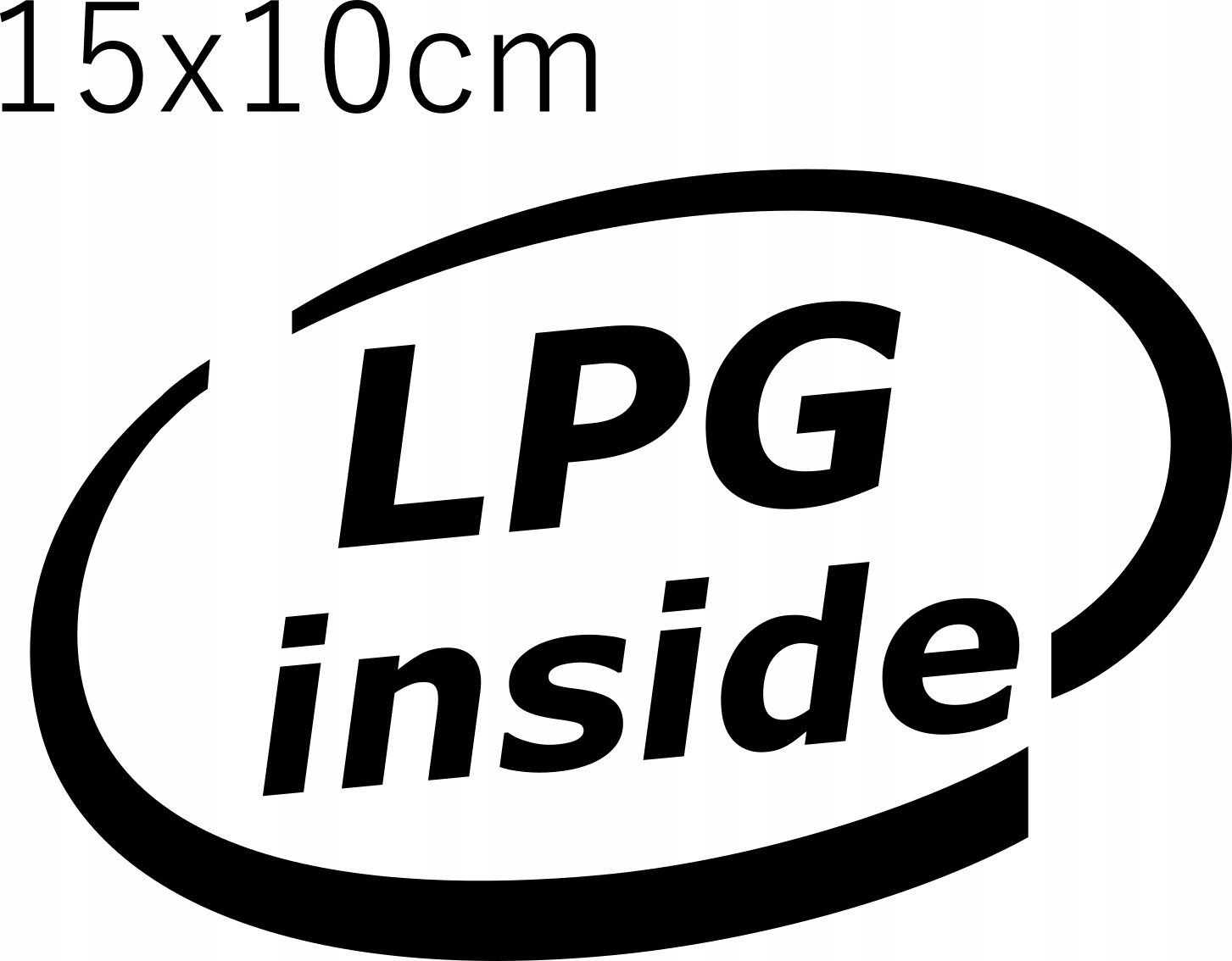 

Naklejka na samochód Lpg Inside 15x10cm