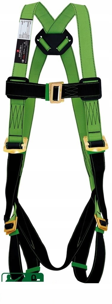 Bezpečnostní Postroj Reis Oup-krm-fbh-c Uni Zeleno-černý