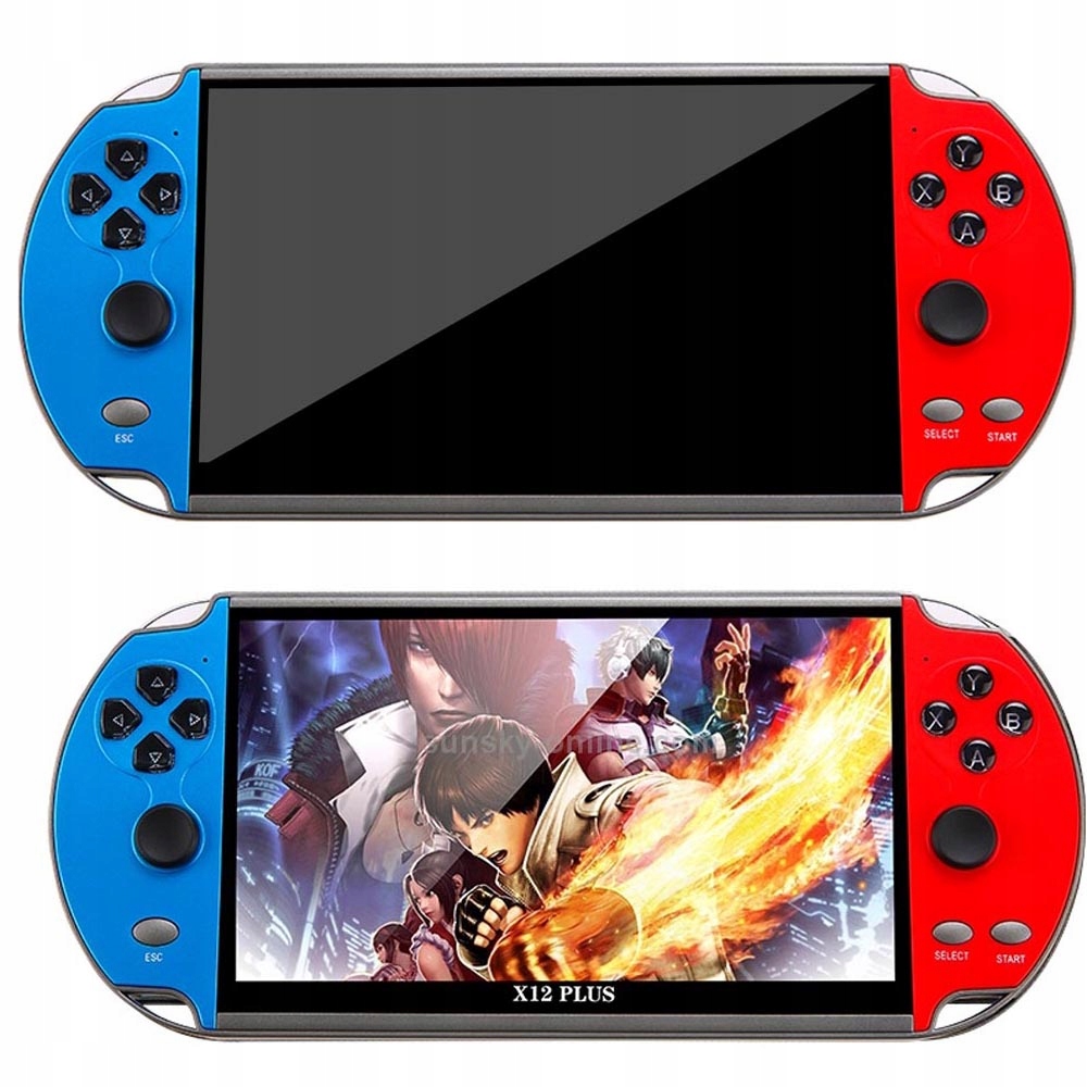 Przenośna Konsola Do Gier Retro X12 7’’ Polskie Menu 1000 Gier