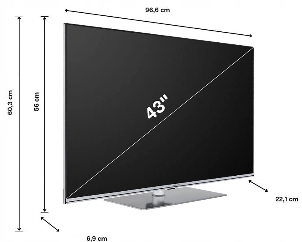 Smart TV 43" QLED Hanseatic 43Q850UDS DVBT2 4K Android 11 Smart TV Android TV