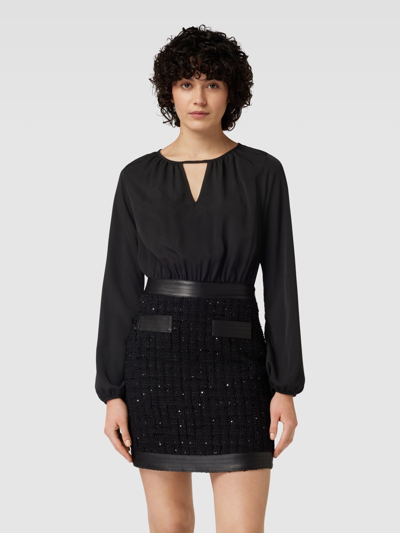 Marciano By Guess Černé Šaty S Flitry A Dlouhým Rukávem, Velikost 44