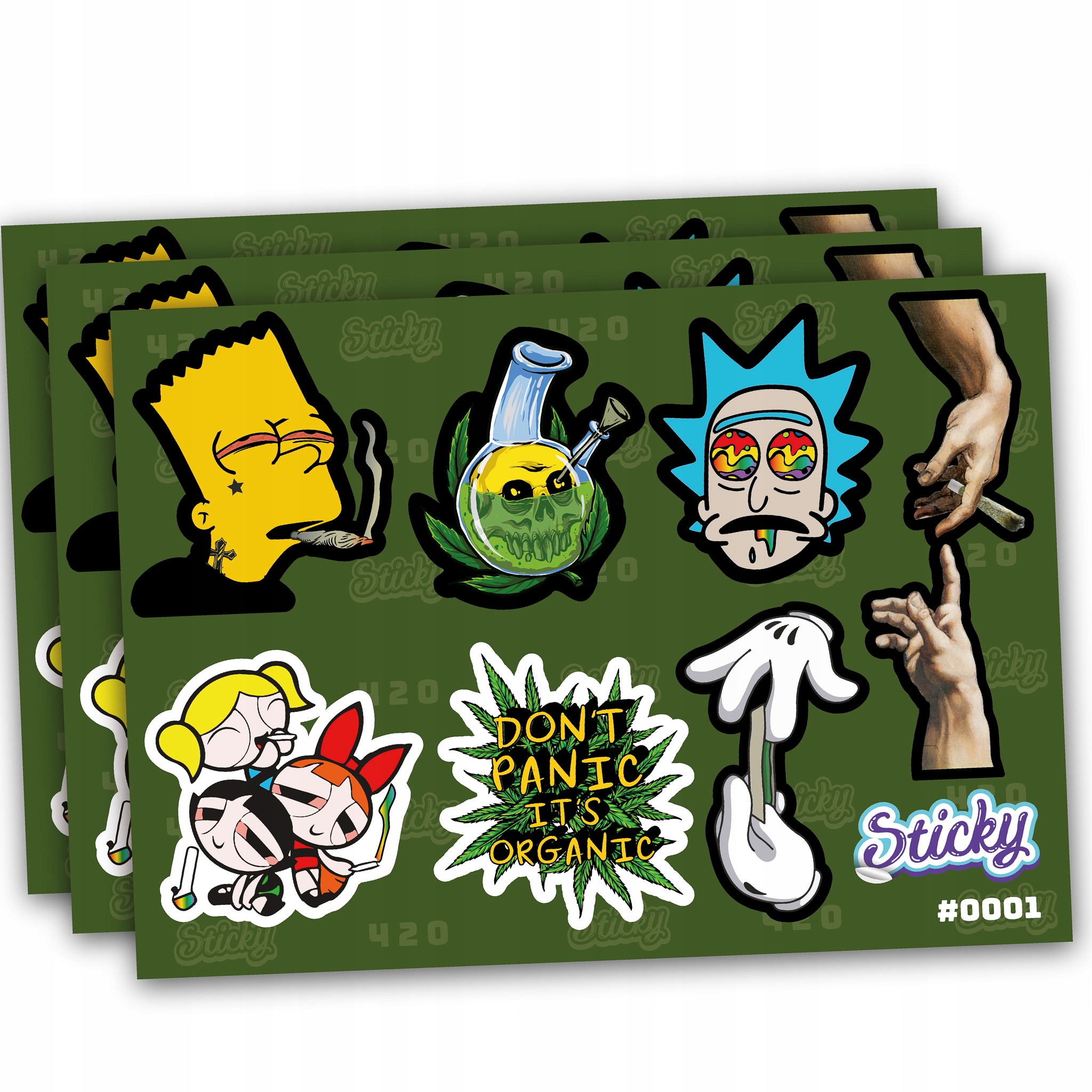 

Naklejki na Motocykl weed wodoodporne Zestaw