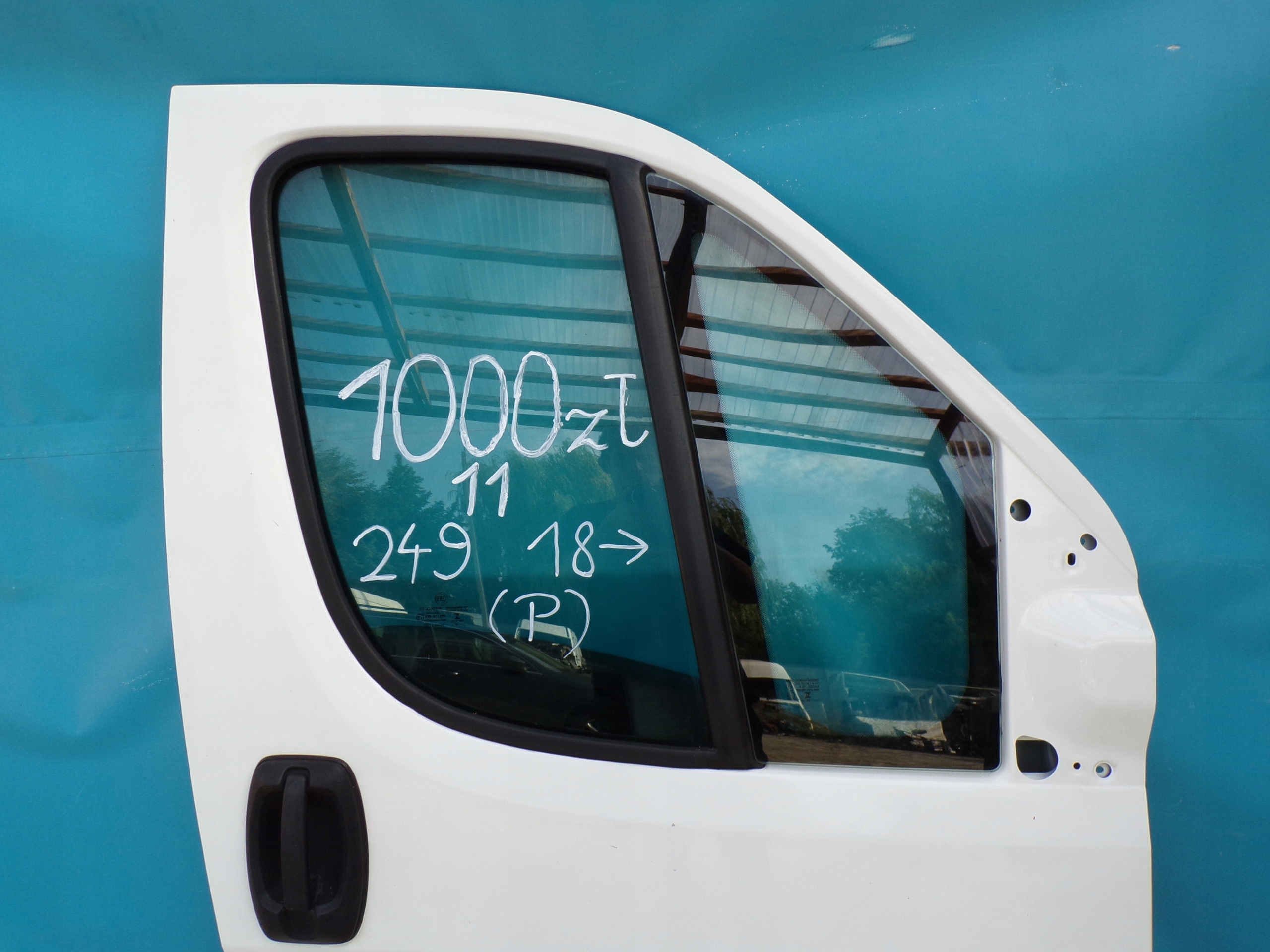 DUCATO JUMPER BOXER 2018 door front front right BIALE colour 249