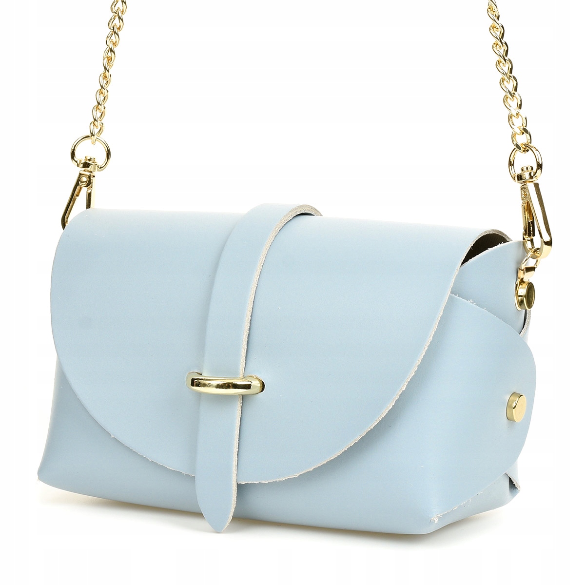 WŁOSKA SKÓRZANA torebka WIECZOROWA łańcuszek