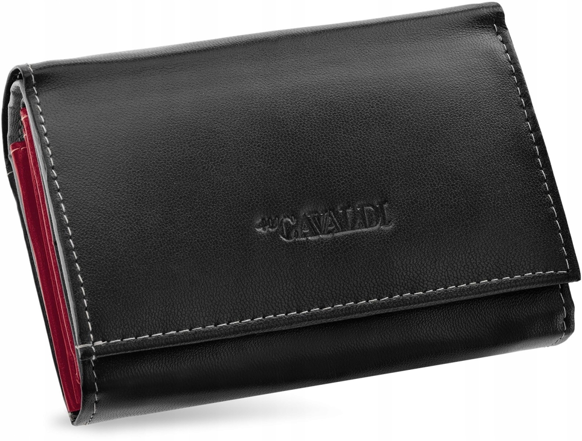

Cavaldi Skórzany Portfel Damski Pojemny Karty Rfid