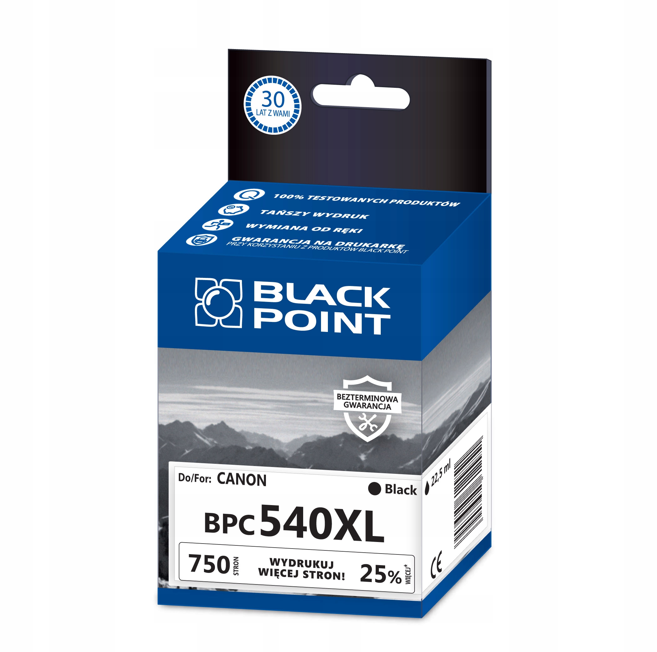 Atrament Black Point pre Canon PG-540XL MG3150 MG3250