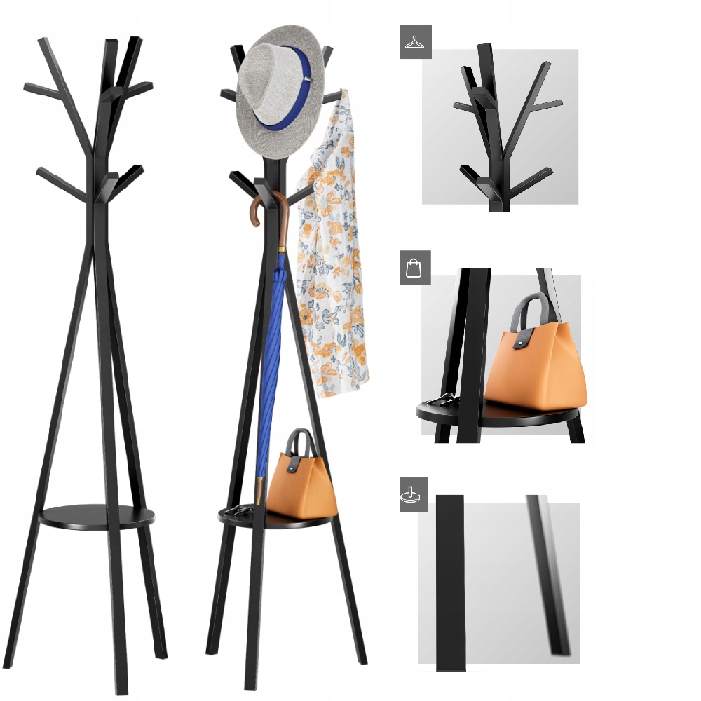 Stojan na oblečení věšák kovový Host 4.0 police