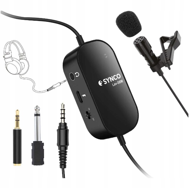 Mikrofon krawatowy Synco S6M mikrofon krawatowy z odsłuchem