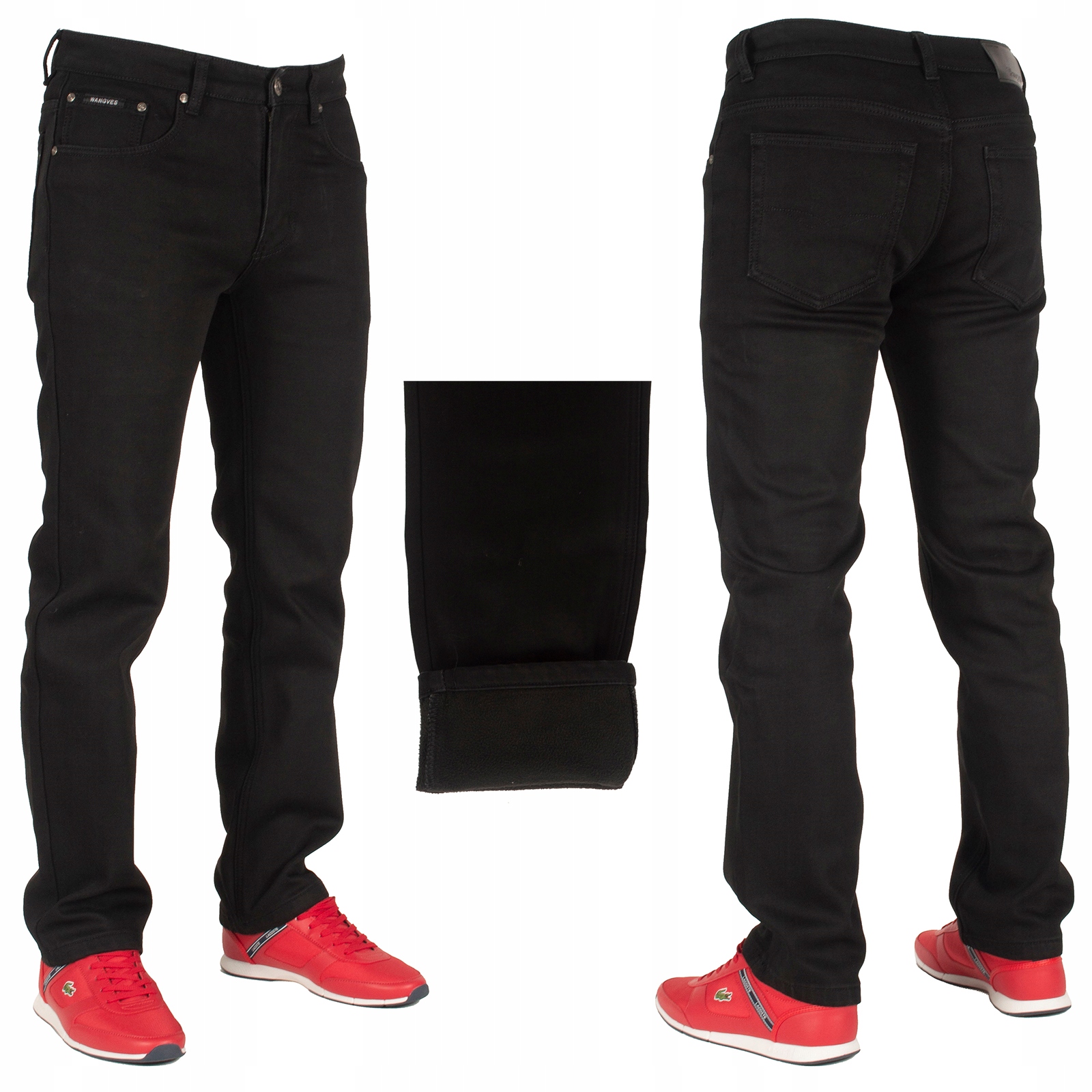 

Spodnie męskie jeans ocieplane W:40 106 CM czerń