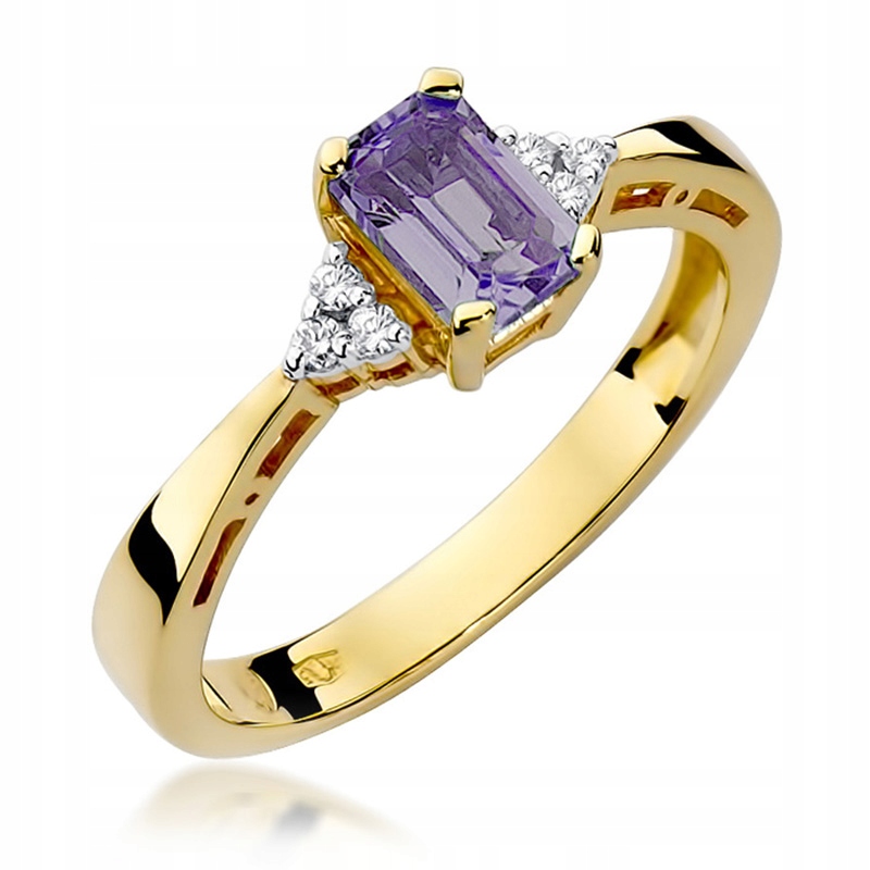 Prstýnek S Ametystem A Brilianty