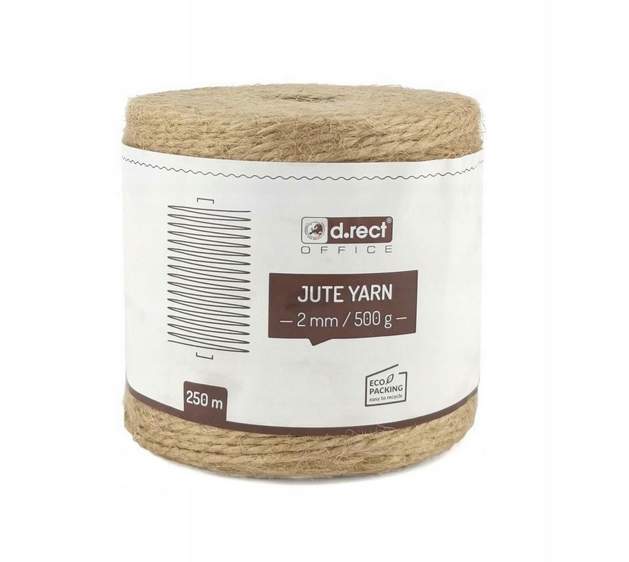 

Sznurek jutowy D.rect 2mm x 250m 500g na szpuli