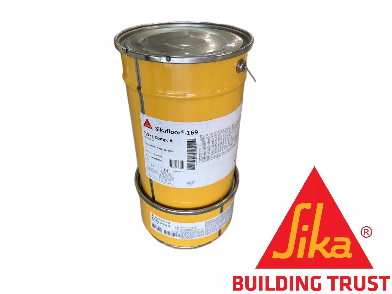 Sika 169 Wewnętrzna żywica Bezbarwna powłoka Uv na Sikafloor 2510W Płatki