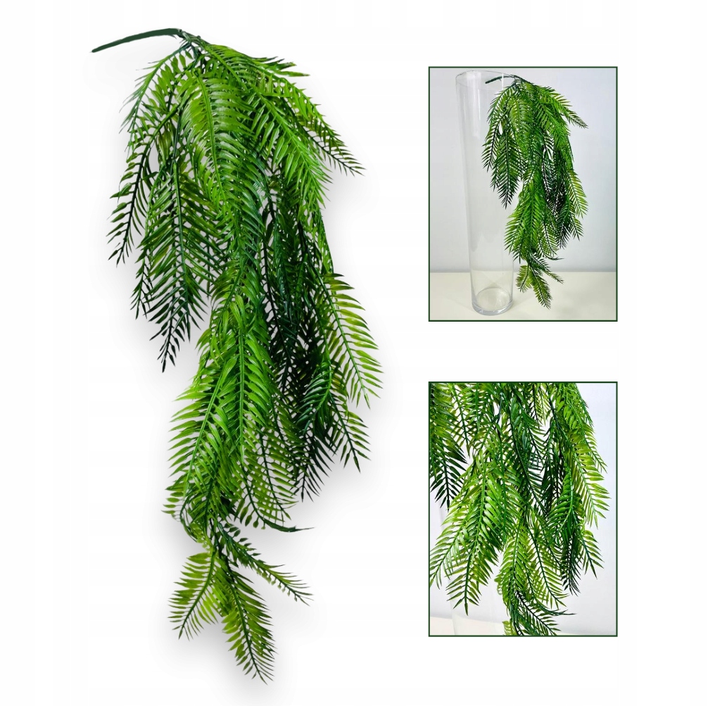 PALMA GIRLANDA Z LIŚCI PALMY LIŚCIE ZWISY DO OGRDÓW WERTYKALNYCH Real Touch