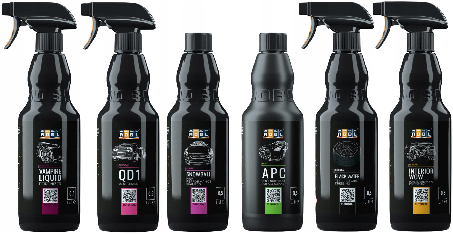 ADBL ZESTAW KOSMETYKÓW DO MYCIA I PIELĘGNACJI AUTA