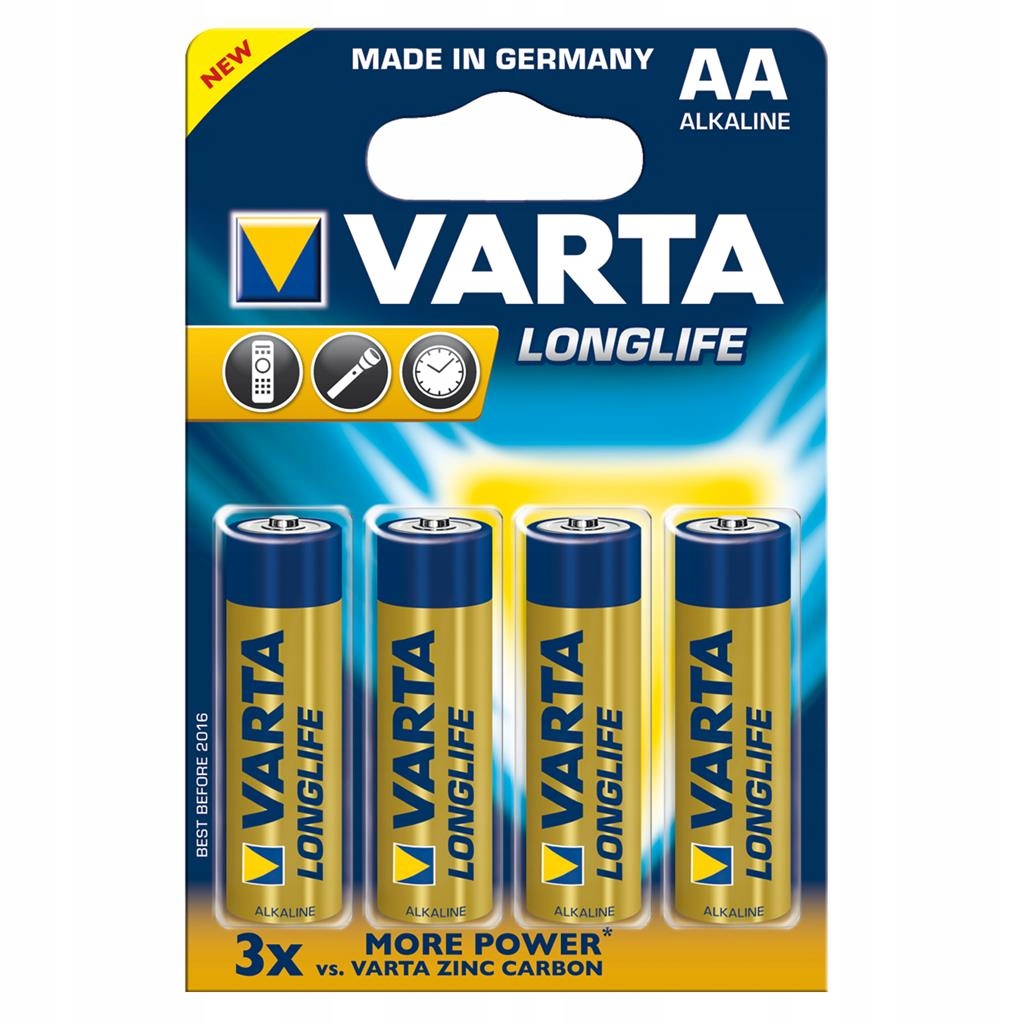 Varta Baterie Alkaliczne R6 Aa 4szt Long Life 4106