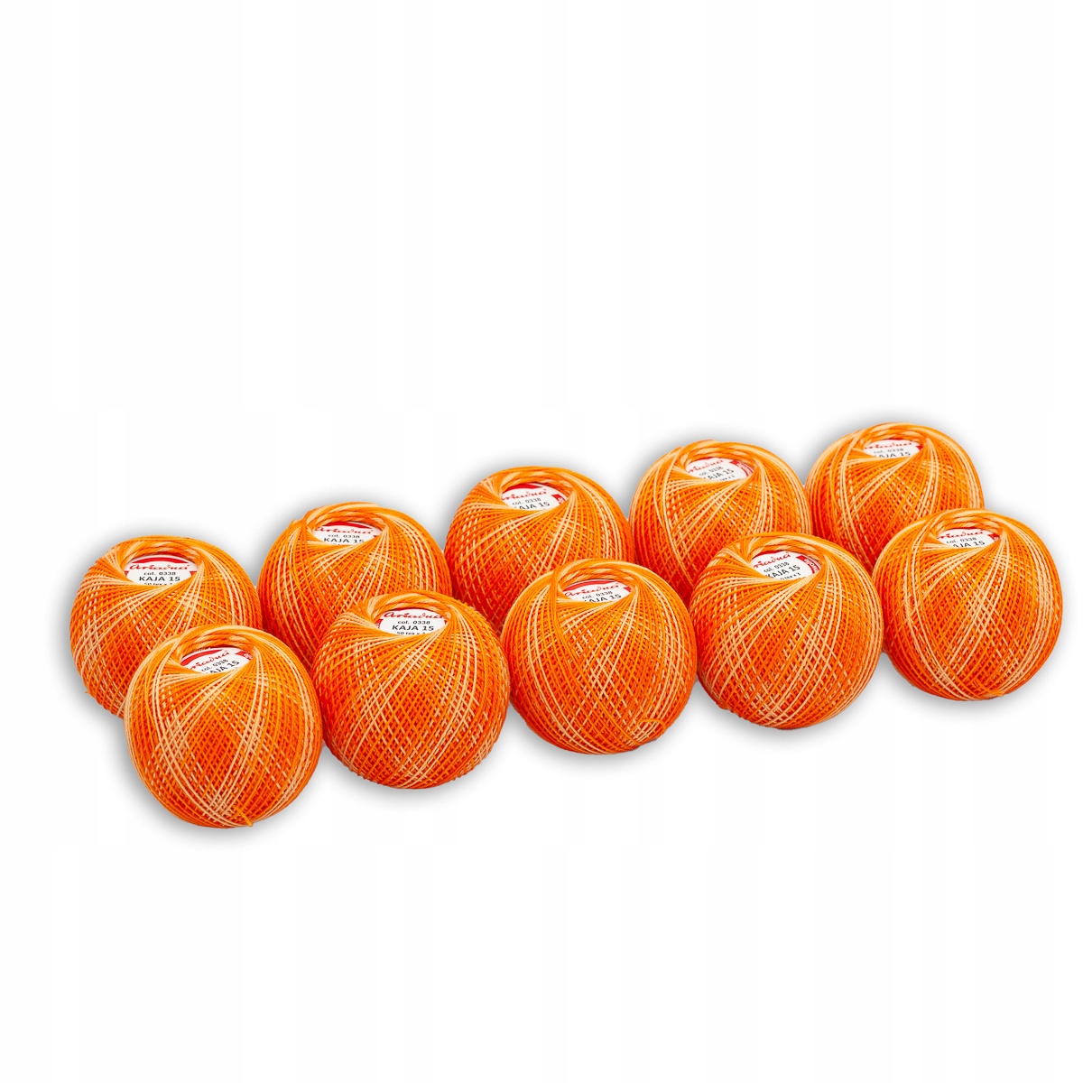 Háčkovací Příze Kája 15 oranžový kol. 0328 10 Ks
