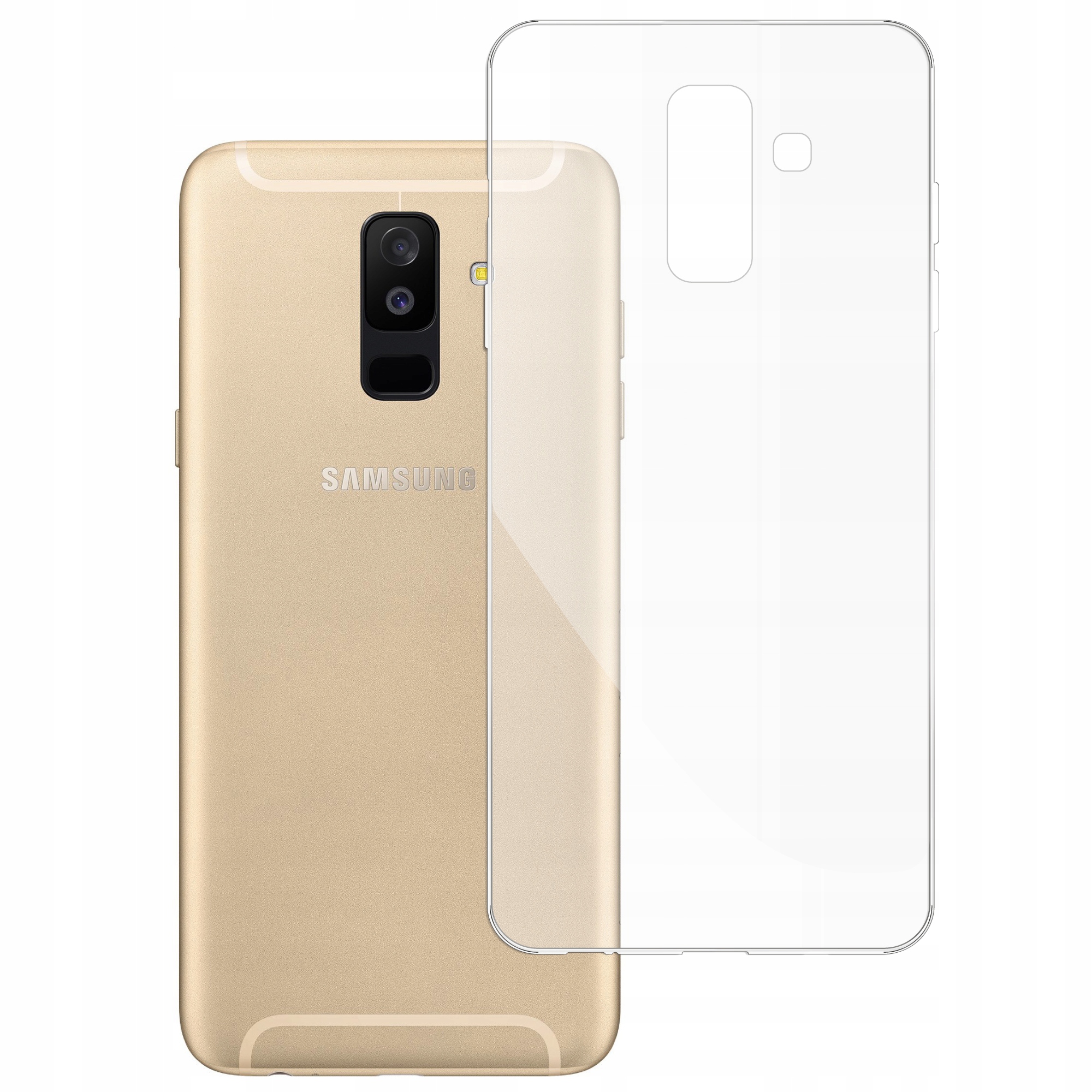 

Etui do Samsung Galaxy A6+ 2018 gumowe Slim Clear