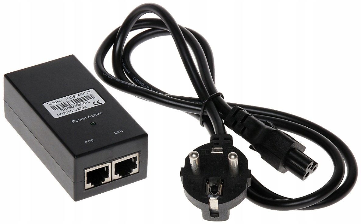 

Poe Zasilacz do kamer monitoring skrętka POE-48/NX