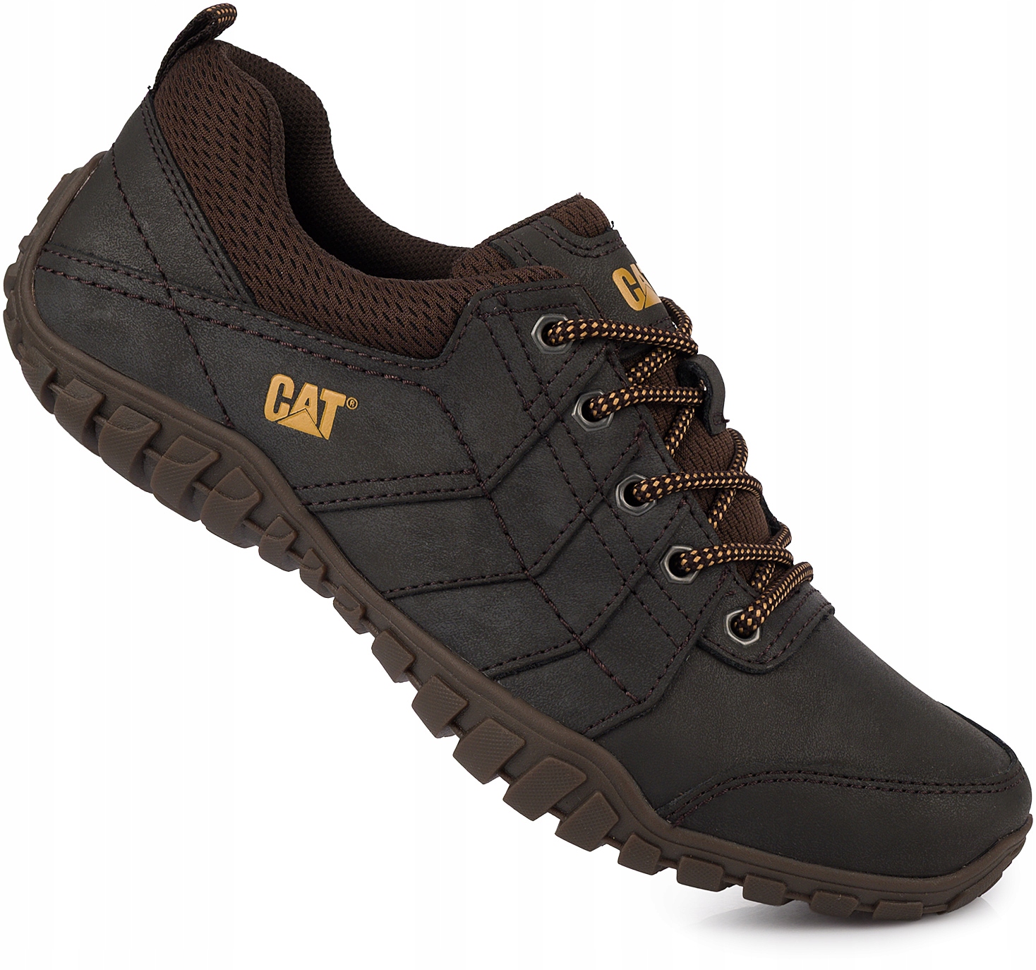 Caterpillar Cat Instruct Casual Buty Półbuty Męskie Skóra Brązowe r. 41