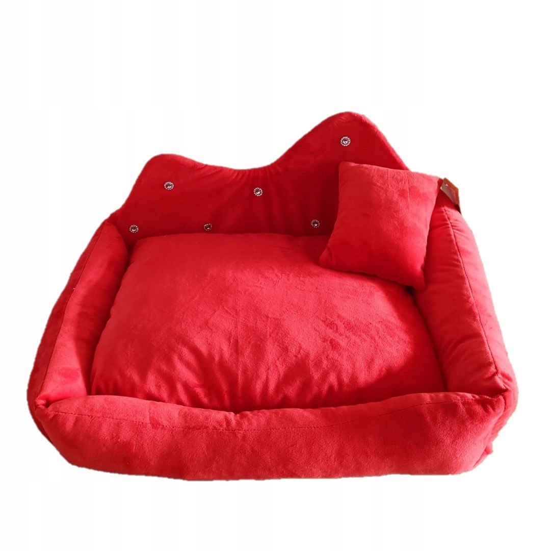 Levně Go Gift Prince červený XL pelíšek pro zvířata 60 x 45 x 10 cm