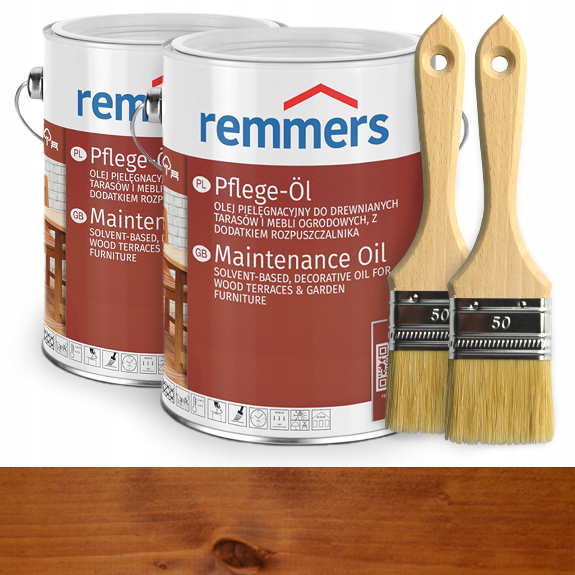 Remmers Pflege-ol olej do drewna 10L Kasztan