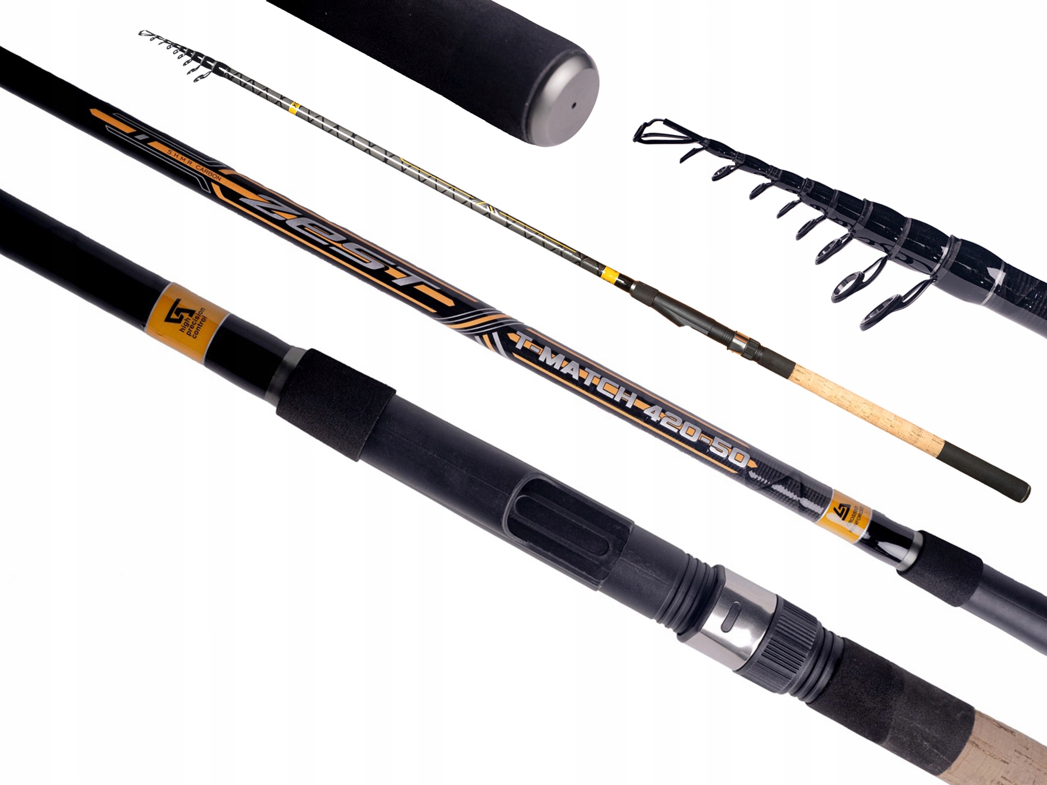 Prut Sada T-match 4,2M 10-50G Carbon Bolonka 420CM Rumpol Teleskopický