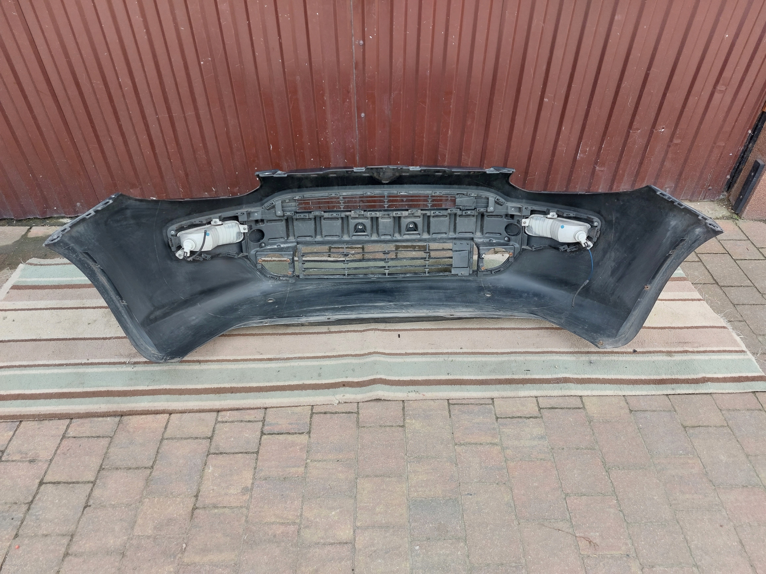 bumper front FIAT GRANDE PUNTO EVO black 10r