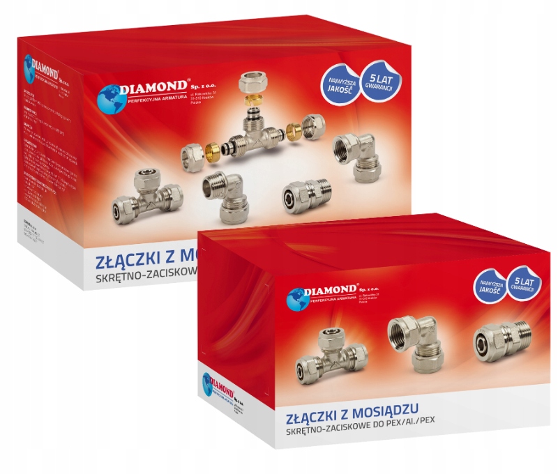 KOLANO RÓWNOPRZELOTOWE PEX ALUPEX SKRĘCANE FI 32x32 MOCNY MOSIĄDZ DIAMOND Typ kształtka
